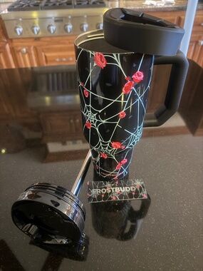 Frost Buddy Thicc 40~Webs & Roses~Glow in the Dark🕸️🕷️🌹~NEW🌹